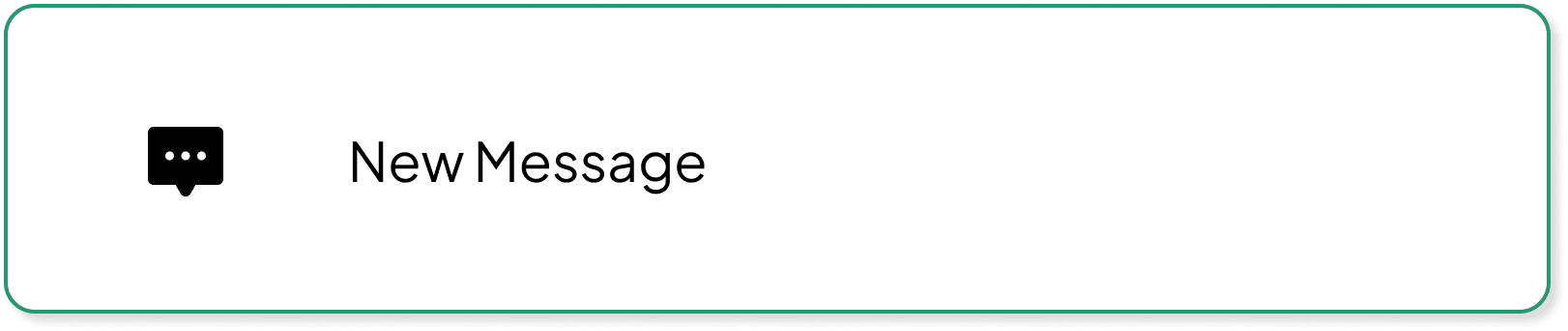 Unified inbox message layout across channels Message Container