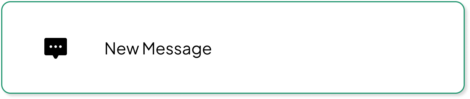 Unified inbox message layout across channels Message Container